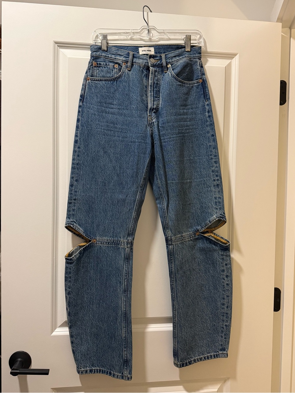 Still Here Cowgirl Jean Cutout Straight Leg Jeans - Size 26